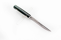 Нож Бекас (микарта желто - зеленая) накладки микарта, 95х18, цельнометаллический : фото 3