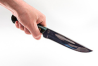 Нож Бекас (микарта желто - зеленая) накладки микарта, 95х18, цельнометаллический : фото 4