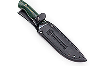 Нож Бекас (микарта желто - зеленая) накладки микарта, 95х18, цельнометаллический : фото 6