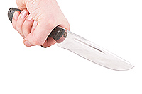 Нож Бекас накладки микарта, 95х18, цельнометаллический : фото 4