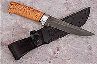 Нож Бекас  стабилизированная карельская береза, х12мф, алюминий : фото 7