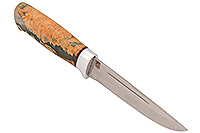 Нож Бекас  стабилизированная карельская береза, elmax, алюминий : фото 3