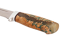 Нож Бекас  стабилизированная карельская береза, elmax, алюминий : фото 4