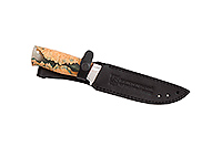 Нож Бекас  стабилизированная карельская береза, elmax, алюминий : фото 8