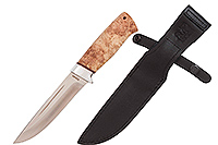 Нож Бекас  стабилизированный кап клена, elmax, алюминий : фото 2