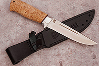 Нож Бекас  стабилизированный кап клена, elmax, алюминий : фото 6