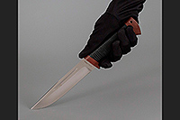 Нож Бекас  наборная кожа, 110х18м-шд, текстолит : фото 6