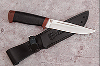 Нож Бекас  наборная кожа, 110х18м-шд, текстолит : фото 7