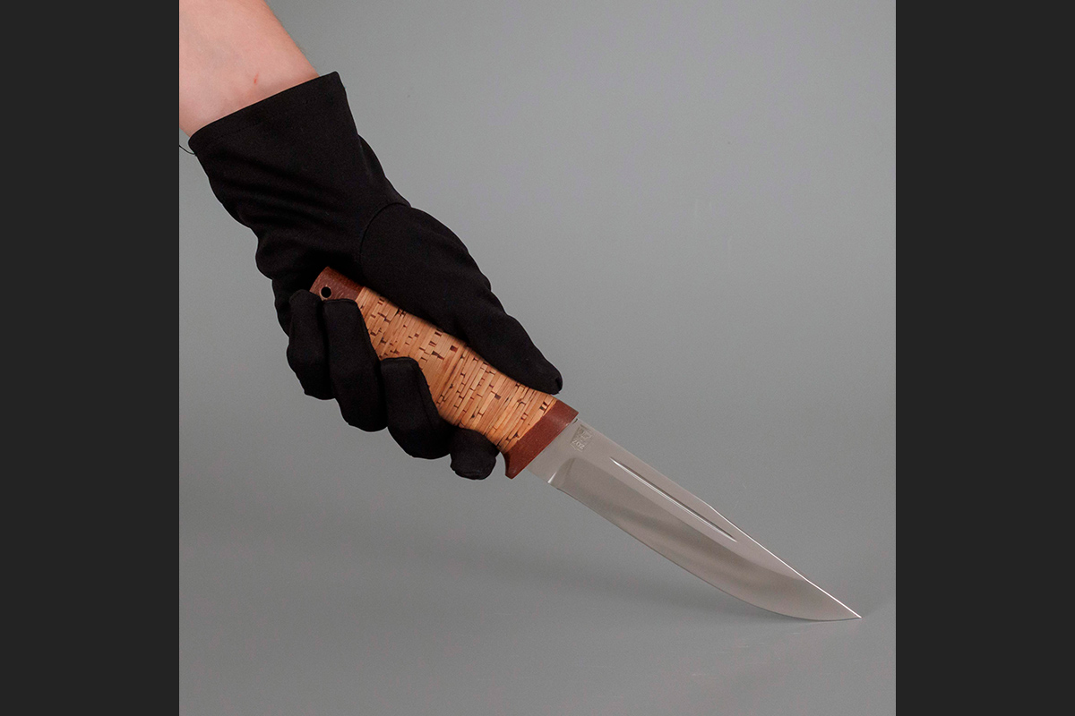 Нож Бекас  береста, 110х18м-шд, текстолит : фото 6