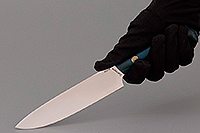 Нож Шеф-Малый  накладки микарта, 95х18, цельнометаллический : фото 6