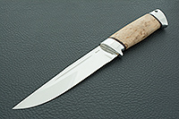 Нож Бекас  карельская береза, 95х18, алюминий : фото 2