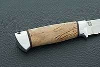 Нож Бекас  карельская береза, 95х18, алюминий : фото 5