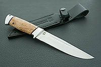 Нож Бекас  карельская береза, 95х18, алюминий : фото 9