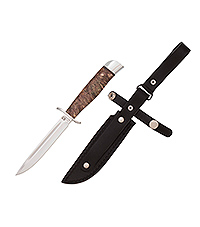 Нож Финка Вача - НКВД стабилизированный кап клена, 95х18, алюминий : фото 2