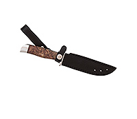 Нож Финка Вача - НКВД стабилизированный кап клена, 95х18, алюминий : фото 5