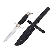 Нож Финка НКВД СССР граб (черное дерево), эи-107, алюминий : фото 2