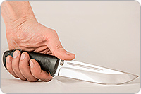 Нож Бекас  наборная кожа, 95х18, текстолит : фото 3