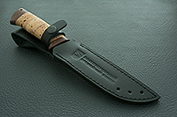 Нож Бекас  береста, нержавеющий дамаск, текстолит : фото 10