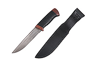 Нож Бекас  наборная кожа, нержавеющий дамаск, текстолит : фото 2