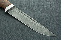 Нож Бекас  орех, нержавеющий дамаск, алюминий : фото 4