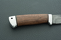 Нож Бекас  орех, нержавеющий дамаск, алюминий : фото 5