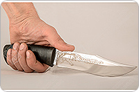 Нож Волк наборная кожа, 95х18, текстолит : фото 3