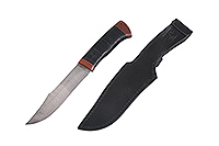 Нож Волк наборная кожа, нержавеющий дамаск, текстолит : фото 2