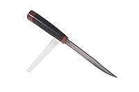 Нож Волк наборная кожа, нержавеющий дамаск, текстолит : фото 3