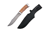 Нож Волк орех, нержавеющий дамаск, алюминий : фото 2