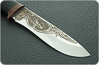 Нож Дуплет наборная кожа, 95х18, текстолит : фото 4