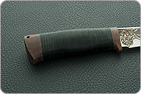 Нож Дуплет наборная кожа, 95х18, текстолит : фото 5