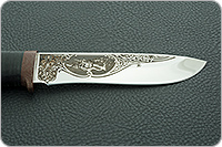 Нож Дуплет наборная кожа, 95х18, текстолит : фото 6