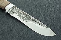 Нож Дуплет орех, 95х18, алюминий : фото 4