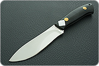 Нож Зубр накладки текстолит, 95х18, цельнометаллический : фото 2