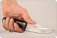 Нож Клычок наборная кожа, 95х18, текстолит : фото 3