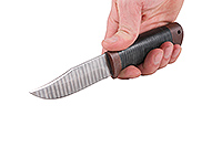 Нож Клычок наборная кожа, нержавеющий дамаск, текстолит : фото 5