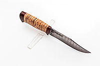 Нож Койот береста, нержавеющий дамаск, текстолит : фото 3