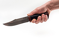 Нож Койот наборная кожа, нержавеющий дамаск, текстолит : фото 5