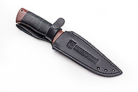 Нож Койот наборная кожа, нержавеющий дамаск, текстолит : фото 6