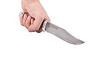 Нож Койот орех, нержавеющий дамаск, алюминий : фото 4