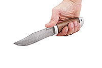 Нож Койот орех, нержавеющий дамаск, алюминий : фото 5