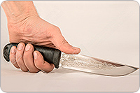 Нож Лиса наборная кожа, 95х18, текстолит : фото 3