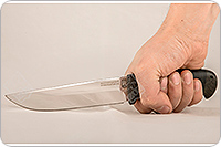 Нож Лиса наборная кожа, 95х18, текстолит : фото 4