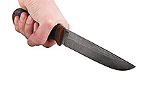 Нож Лиса наборная кожа, нержавеющий дамаск, текстолит : фото 4