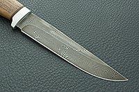 Нож Лиса орех, нержавеющий дамаск, алюминий : фото 4