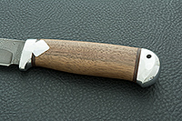 Нож Лиса орех, нержавеющий дамаск, алюминий : фото 6