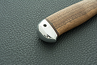 Нож Лиса орех, нержавеющий дамаск, алюминий : фото 7