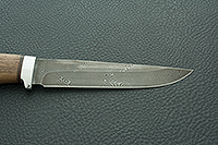 Нож Лиса орех, нержавеющий дамаск, алюминий : фото 8