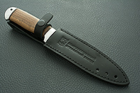 Нож Лиса орех, нержавеющий дамаск, алюминий : фото 11