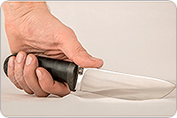 Нож Пикник наборная кожа, 95х18, текстолит : фото 3